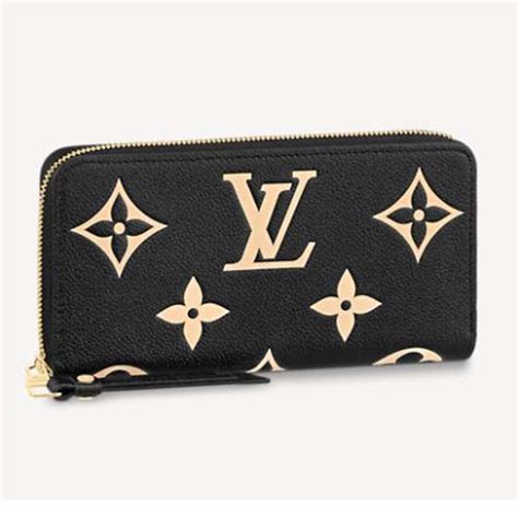 embossed lv wallet|louis vuitton empreinte wallet.